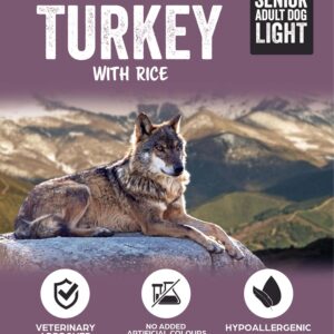 WHITEWOLF NATURALS TURKEY & RICE SENIOR/LIGHT 12 KG